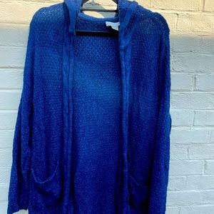 Christopher Banks Navy Blue hooded sweater